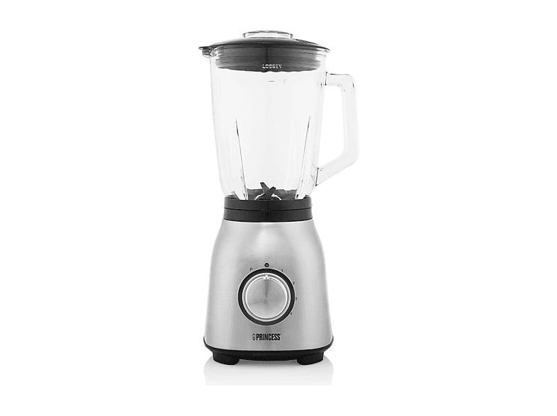 Frullatore Princess 212091, 1000W, contenitore da 1,5l in vetro, 4 velocità, lame acciaio inox, parti lavabili lavastoviglie