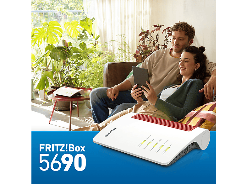 Thumbnail - AVM FRITZ!Box 5690, (Wi-Fi 7) Glasfaser WLAN Router 6448 Mbit/s