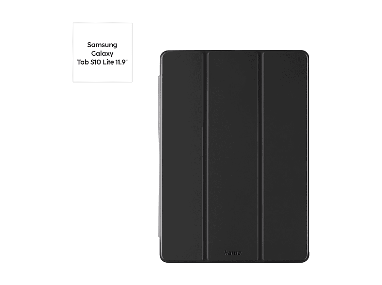 HAMA Fold Clear m. Stiftfach, Bookcover, Samsung, Galaxy Tab S10 Lite 10.9", Schwarz