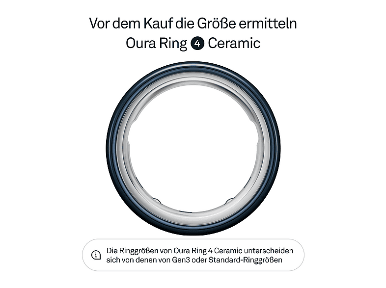 OURA Ring 4 Ceramic, Größe 7, Midnight Smart
