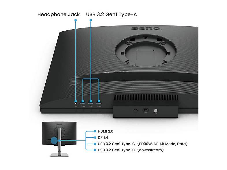 BENQ RD240Q 24.1'' WQXGA 2K 16:10 HDR Pivot Programlama Monitörü