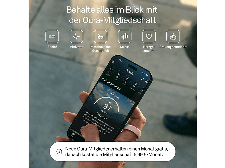 Thumbnail - OURA Ring 4 Ceramic, Größe 7, Petal Smart