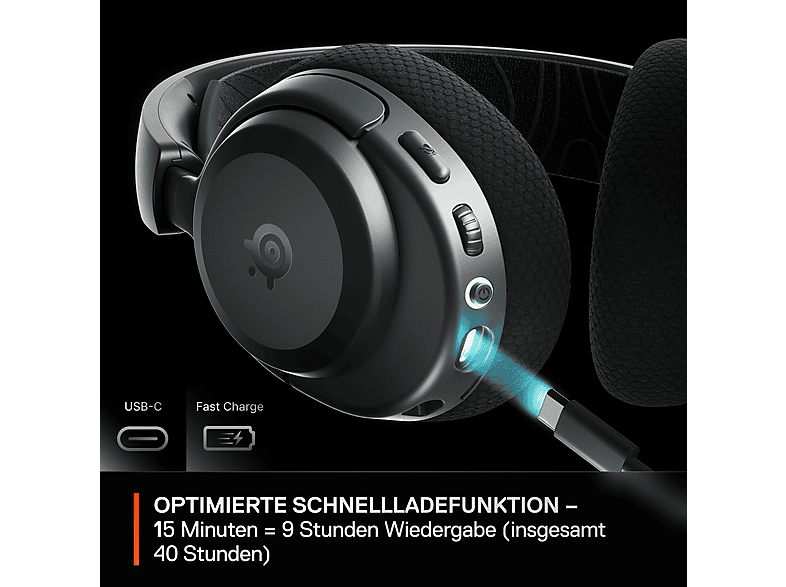 Thumbnail - STEELSERIES Arctis Nova 3P Wireless, Over-ear Gaming-Headset Bluetooth Schwarz