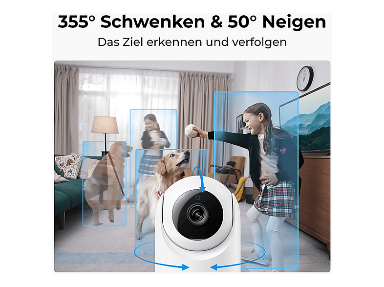 Reolink E Series E321, Überwachungskamera (für Innen, Netzbetrieb, weiß) — Foto 3 von 5