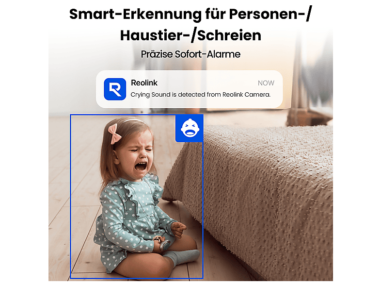 Reolink E Series E321, Überwachungskamera (für Innen, Netzbetrieb, weiß) — Foto 4 von 5