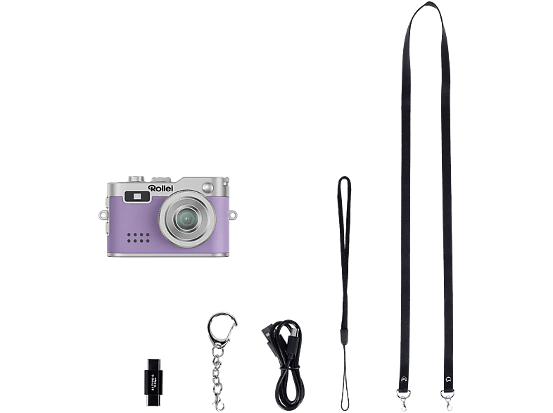 Rollei Mini-Digitalkamera, Lila; Mini Digitalkamera — Foto 4 von 5