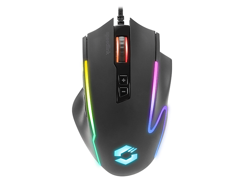 Speedlink DECUS NX RGB Gaming Mouse, rubber-black; Gaming Maus — Foto 4 von 5