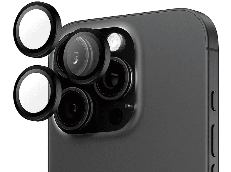 PanzerGlass Hoops Camera Lens Protector, Kamera-Schutzglas, für Apple iPhone 16 Pro/16 Pro Max — Foto 4 von 5