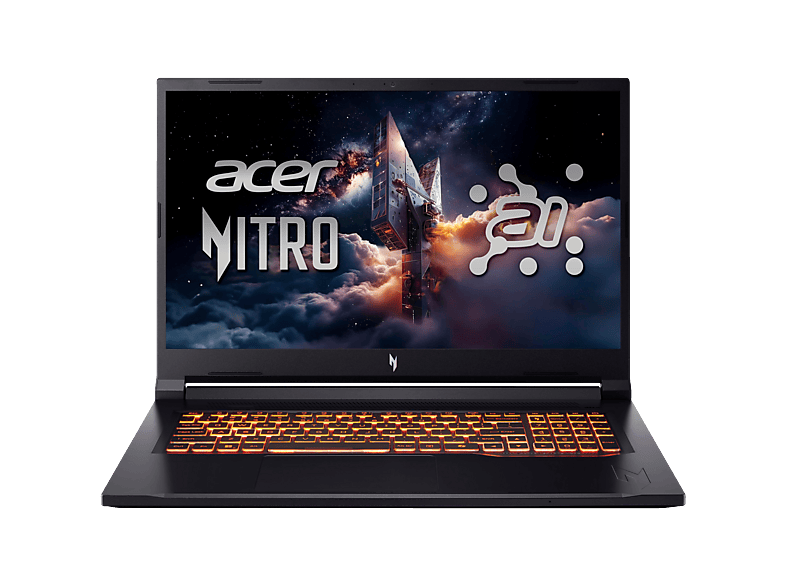ACER Nitro V 17 AI (ANV17-41-R6FA) mit 144 Hz Display & Tastaturbeleuchtung - 17,3 Zoll - AMD Ryzen™ 7 260 - 32 GB - 1 TB GeForce RTX™ 5070 - Windows 11 Home
