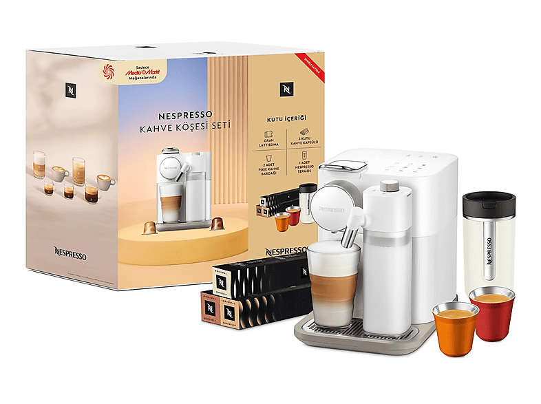 Nespresso F541 Kahve Köşesi Seti, Süt Çözümlü Espresso Makinesi