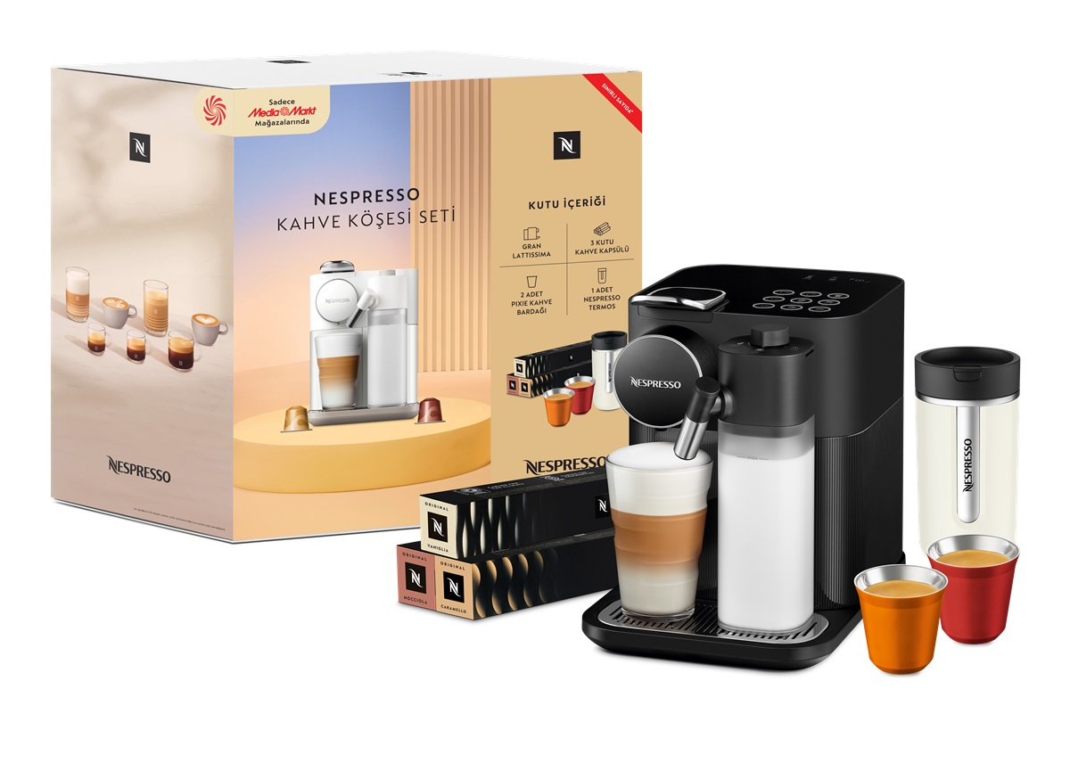 NESPRESSO F541 Kahve Köşesi Seti, Süt Çözümlü Espresso Kahve