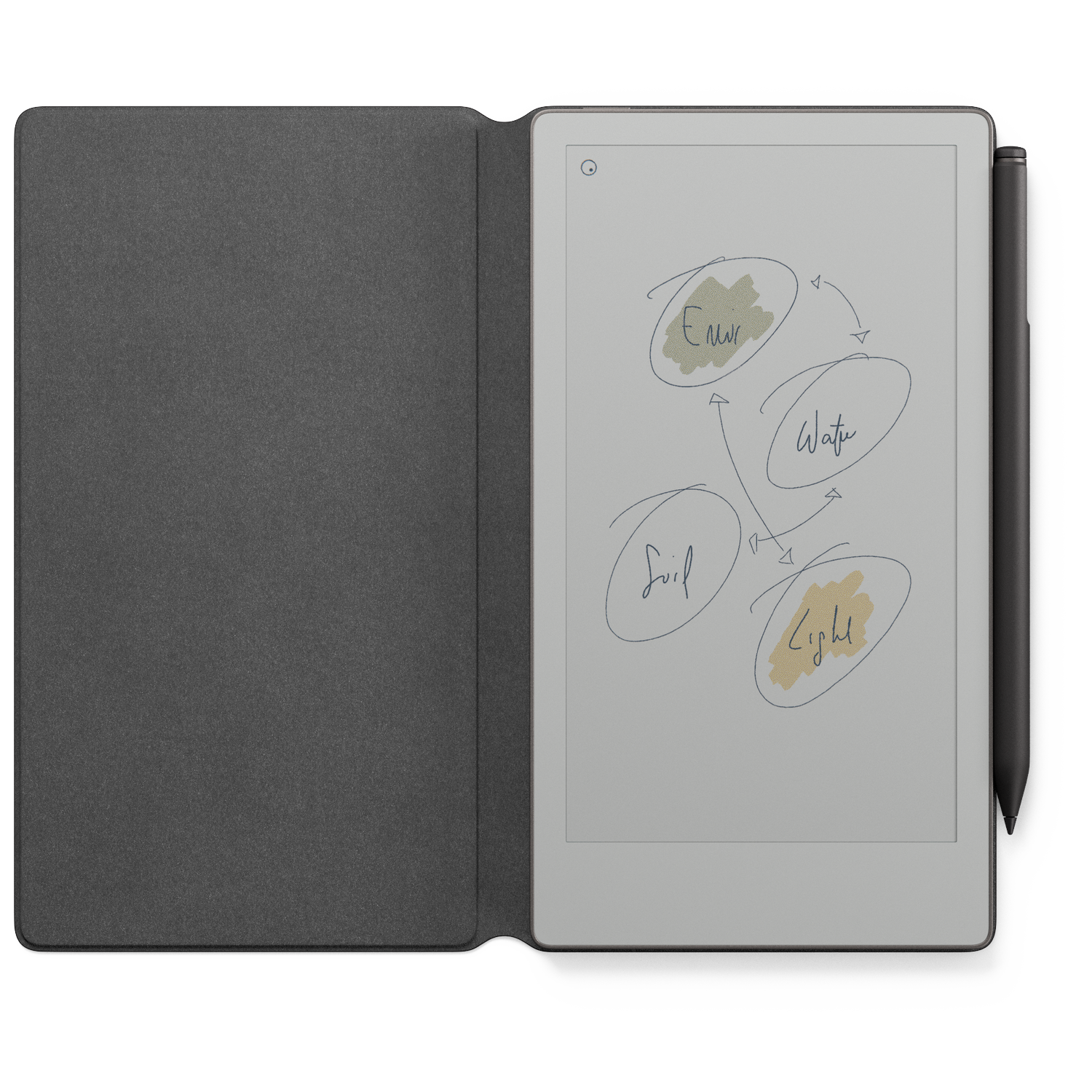 Remarkable Paper Pro Move + Marker Plus Book Folio Grijs Zwart - 7.3 Inch 64 Gb E-ink-tablet