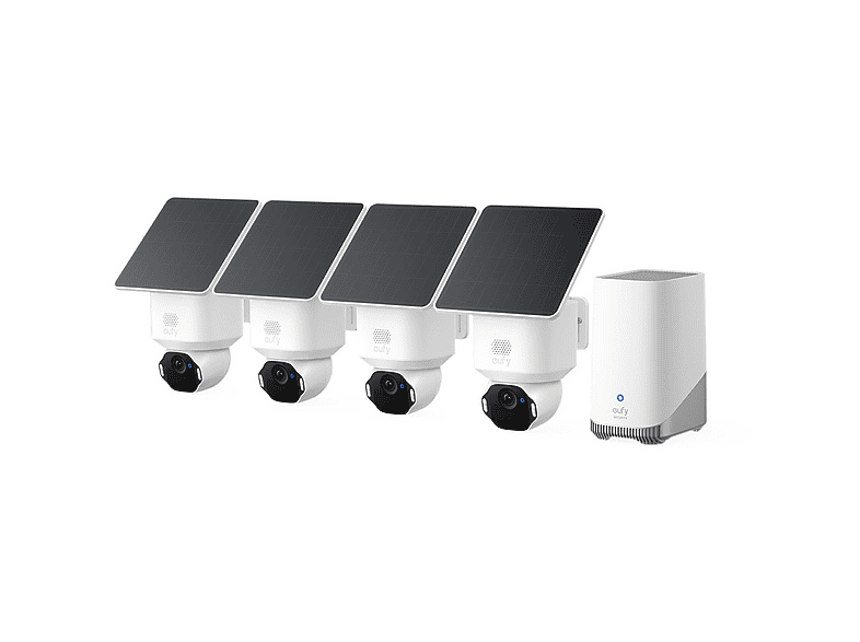 Eufy SoloCam E42 4-Pack + HomeBase 3