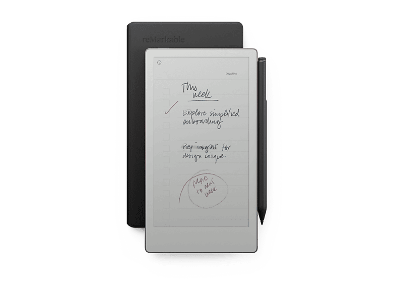 REMARKABLE Paper Pro Move + Marker Plus + Book Folio Leather zwart