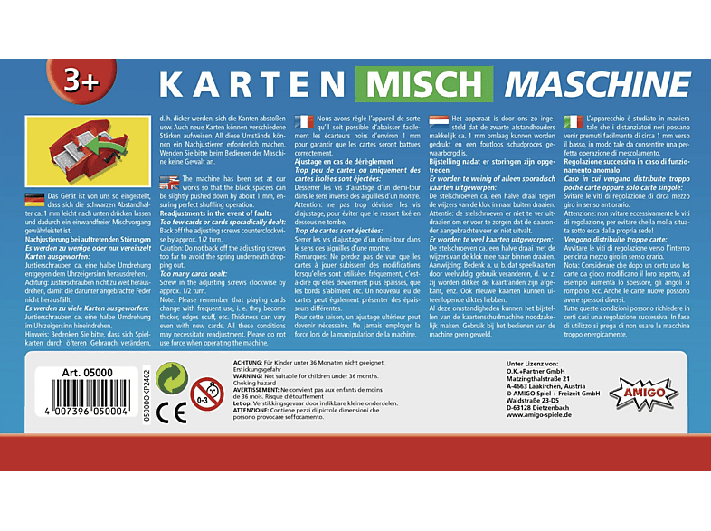 Amigo Spiel + Freizeit Kartenmischmaschine rot; Kartenspielzubehör — Foto 3 von 4