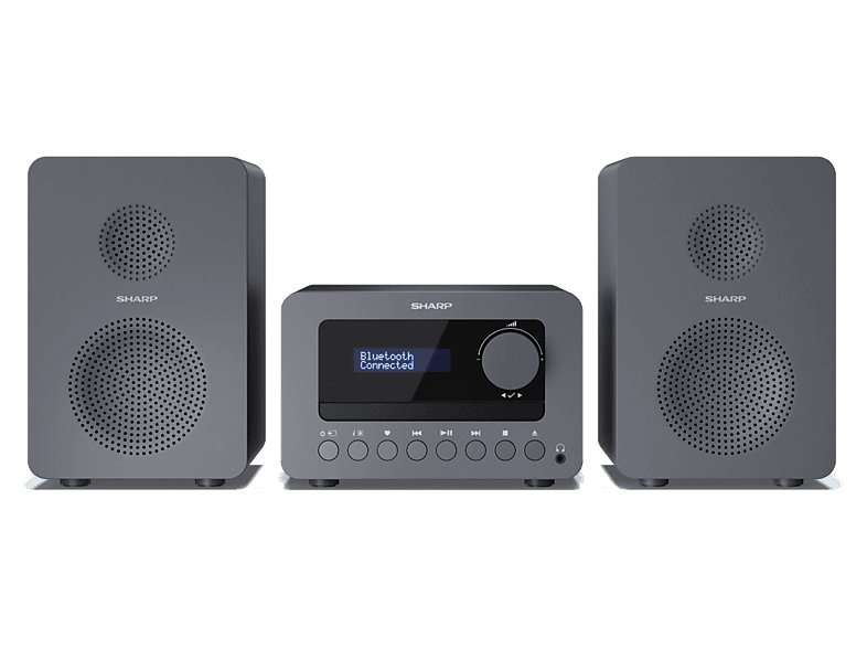 Sharp TOKYO XL-B514 20W Bluetooth Radio FM Szary