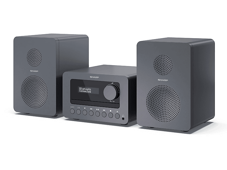 Sharp TOKYO XL-B514 20W Bluetooth Radio FM Szary – zdjęcie 3