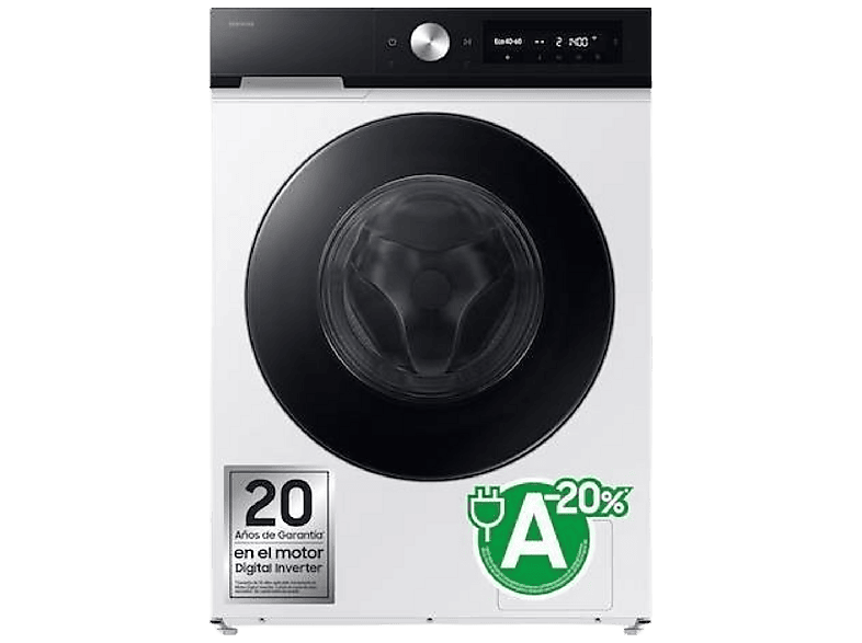 Samsung – Lavadora Samsung 11kg con Autodosificación Clase A Blanca WW11DB7B94GEU3.