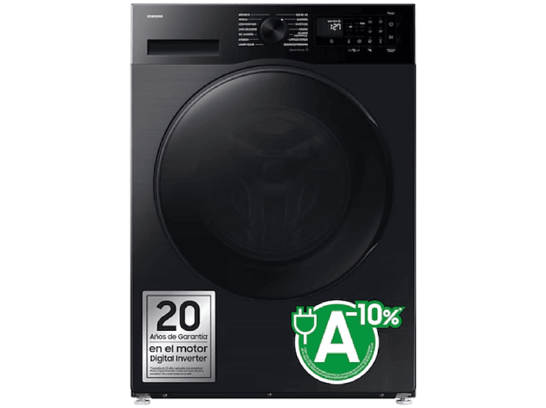 Samsung – Lavadora Secadora Samsung 11kg/6kg Tecnología AI EcoBubble? Clase D/A Negra WD11DG5B15BBEC.