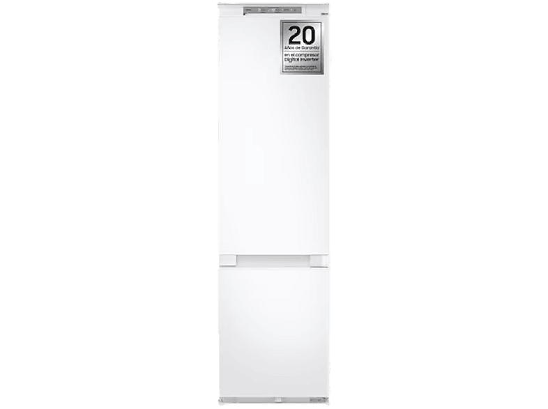 Samsung – Frigorífico Combi Integrable Samsung con IA 193.5cm 298L Balda Botellero Clase D Blanco BRB80F30ADS0EF.