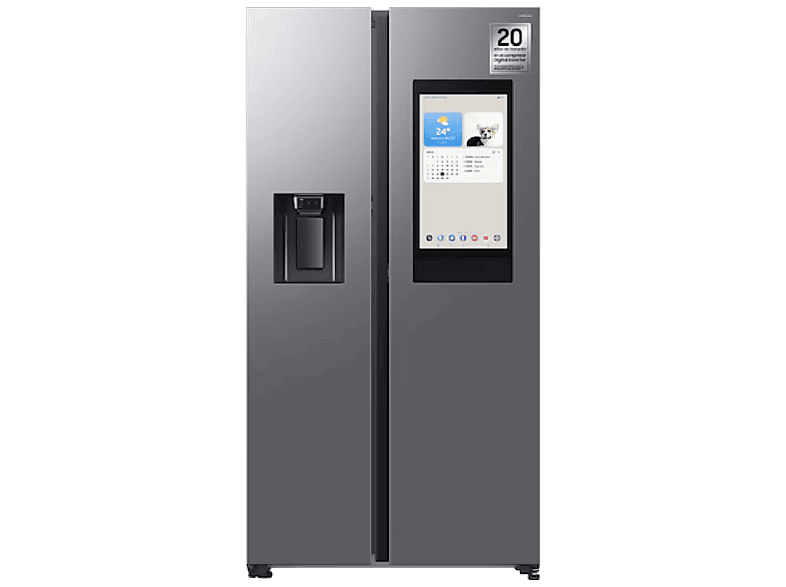 Samsung – Frigorífico Americano Samsung Family Hub Bespoke AI 178cm Balda Botellero 614L Clase E Inox RS90F66BETEF.