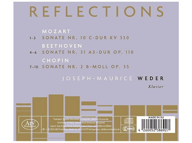 Thumbnail - Weder Joseph-maurice - Reflections (CD)