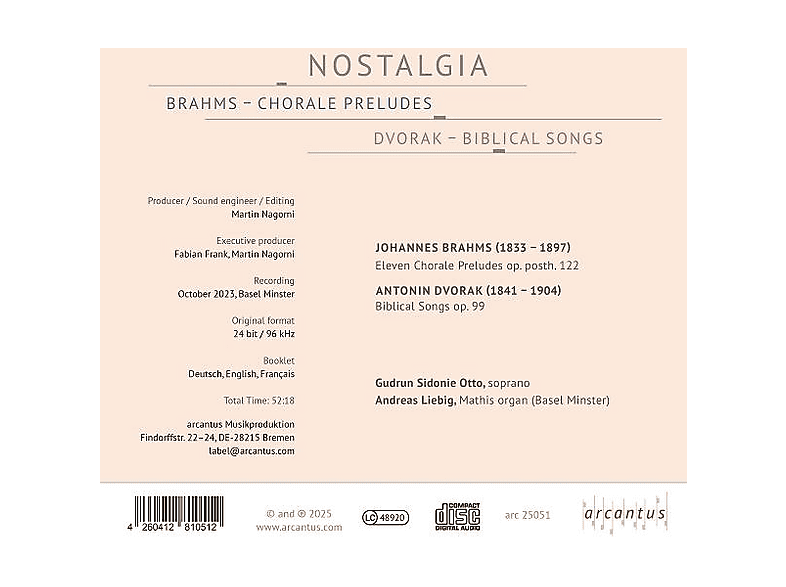 Thumbnail - Otto, Gudrun, Sidonie/Liebig, Andreas - Nostalgia (CD)