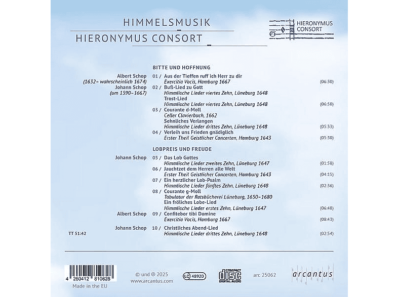 Thumbnail - Hieronymus Consort - Himmelsmusik (CD)