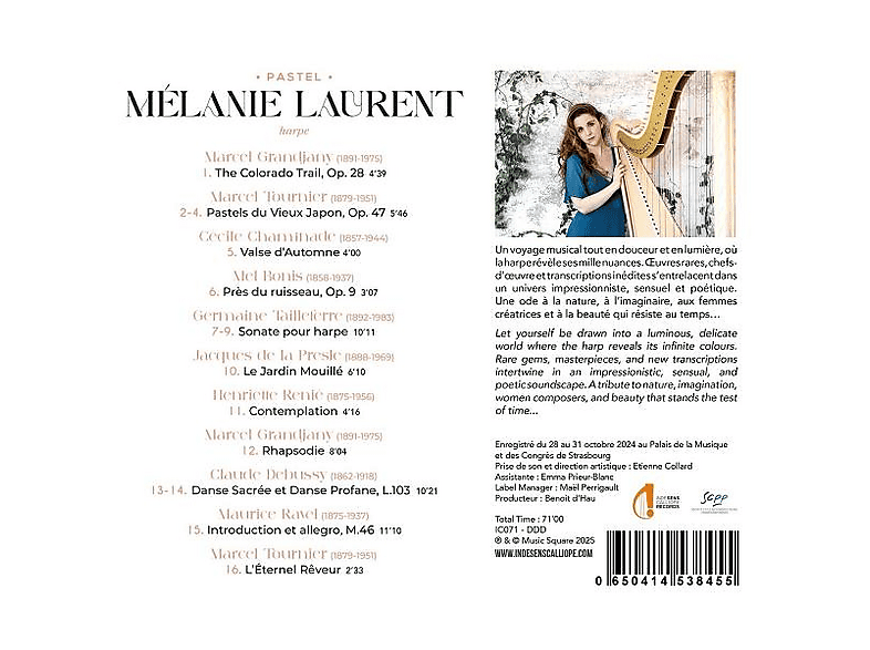 Thumbnail - Melanie Laurent - Pastels (CD)