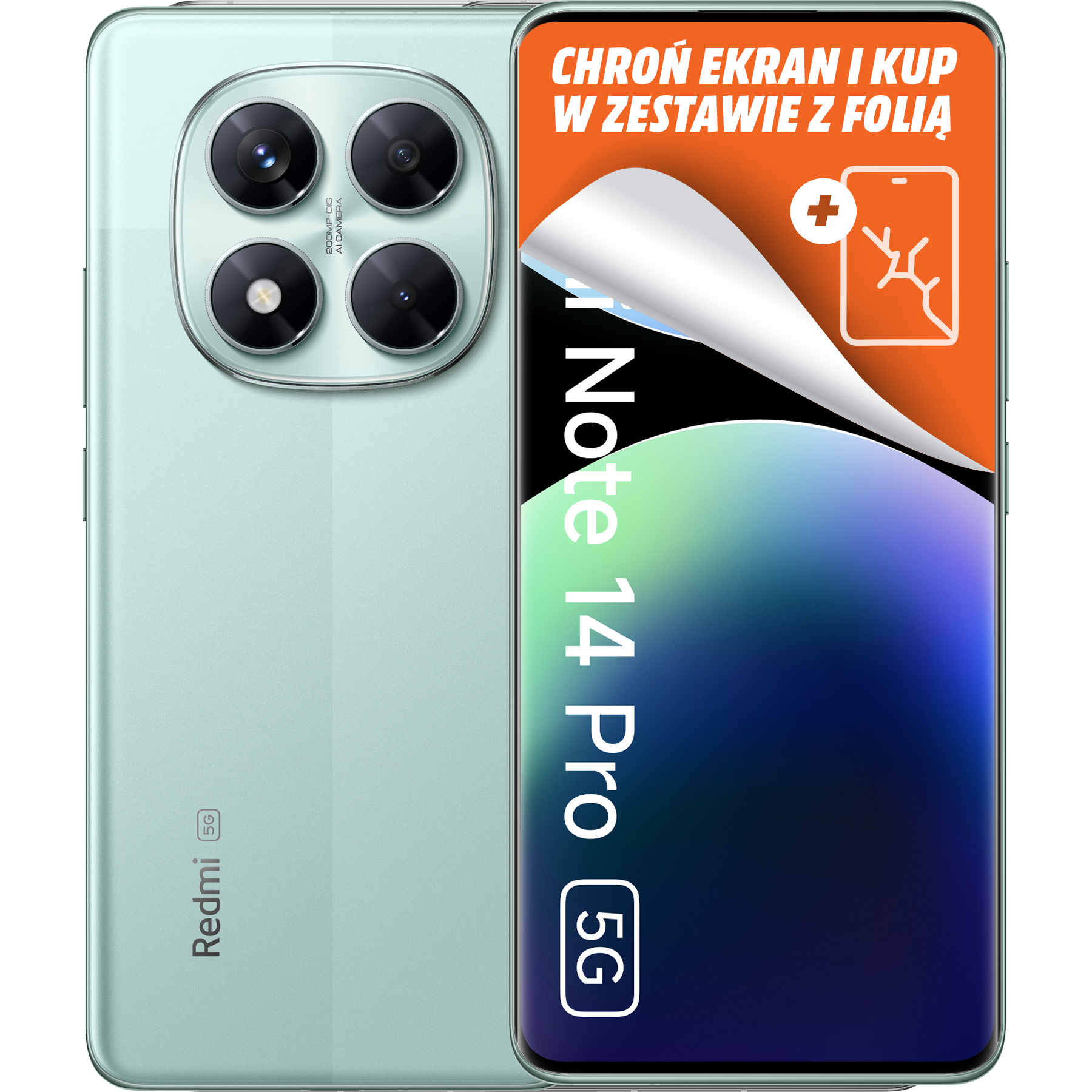 Smartfon XIAOMI Redmi Note 14 Pro 5G 8/256GB Zielony (Coral Green