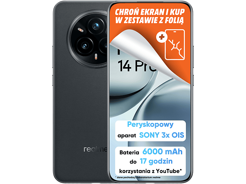 Smartfon REALME 14 Pro+ 5G 12 GB/ 512 GB Szary