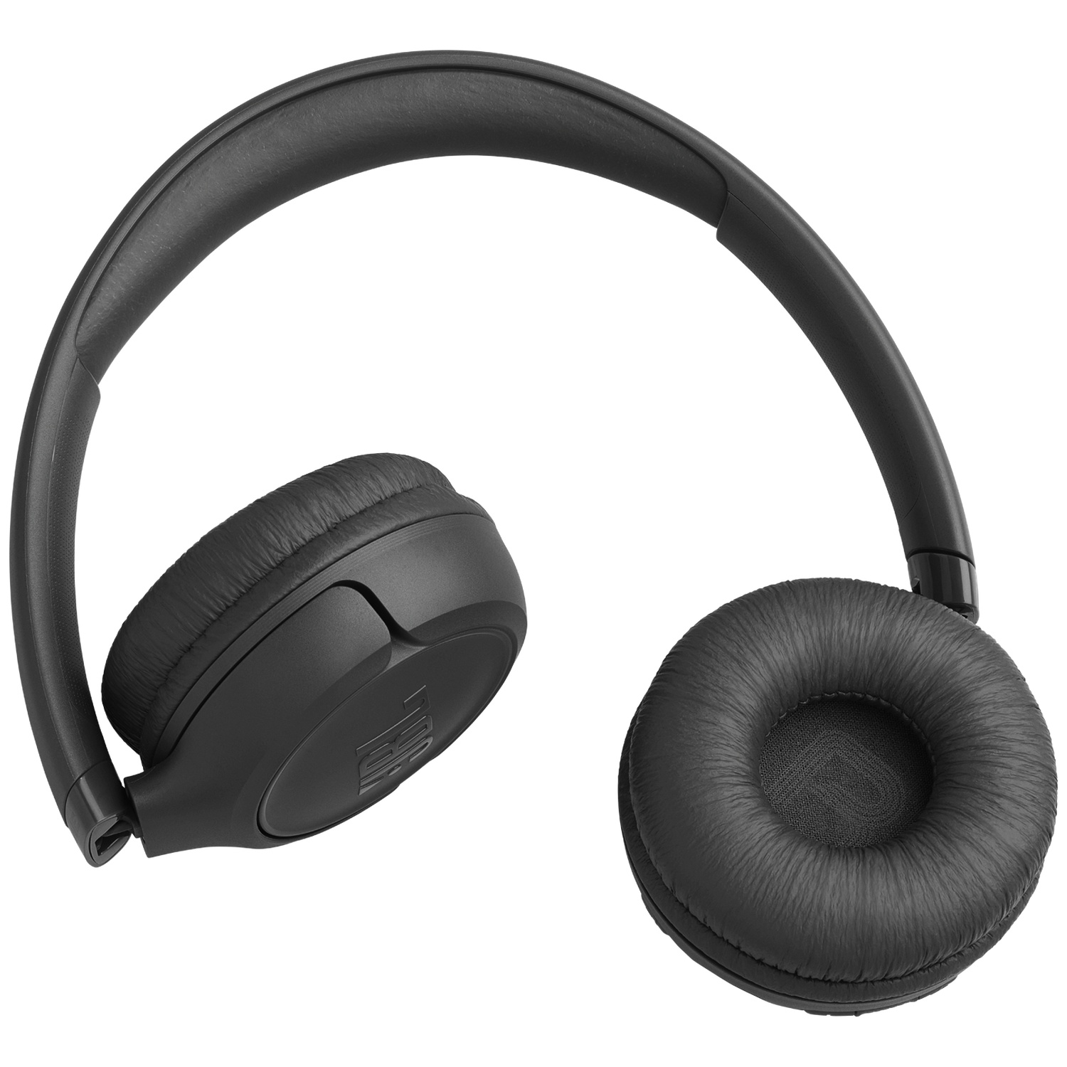 Black JBL headphones on a white background. The headphones are over-ear style, with a curved headband and two earcups.