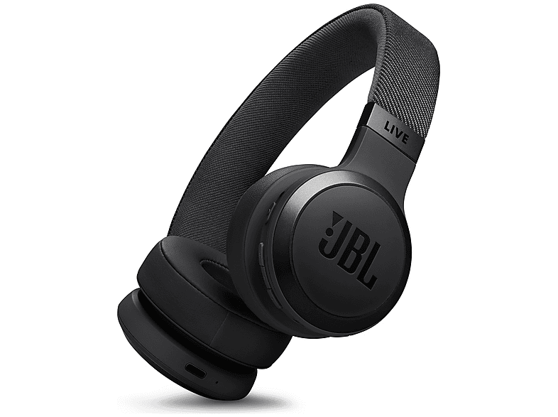 JBL TUNE 680NC Kabelloser On-Ear-Kopfhörer mit Noise-Cancelling, Schwarz; Bluetooth Kopfhörer