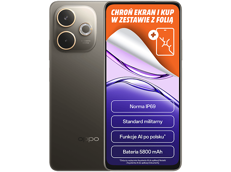 OPPO A5 Pro 5G 8/256GB Funkcje AI 6,6" 120Hz 50Mpix Brązowy