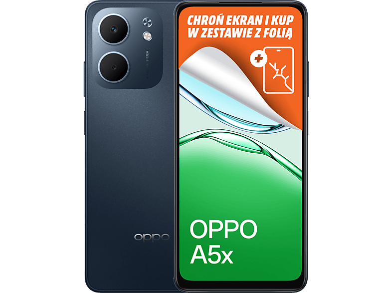 Smartfon OPPO A5X 4G (LTE) 4 GB/128 GB Niebieski | MediaMarkt