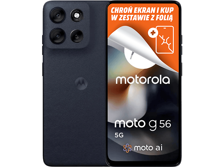 Smartfon Motorola Moto G56 5G 8/256GB czarny