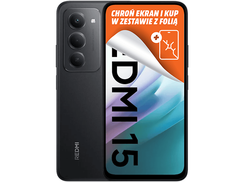 Xiaomi Redmi 15 6/128GB 6,9" 144Hz 50Mpix Czarny