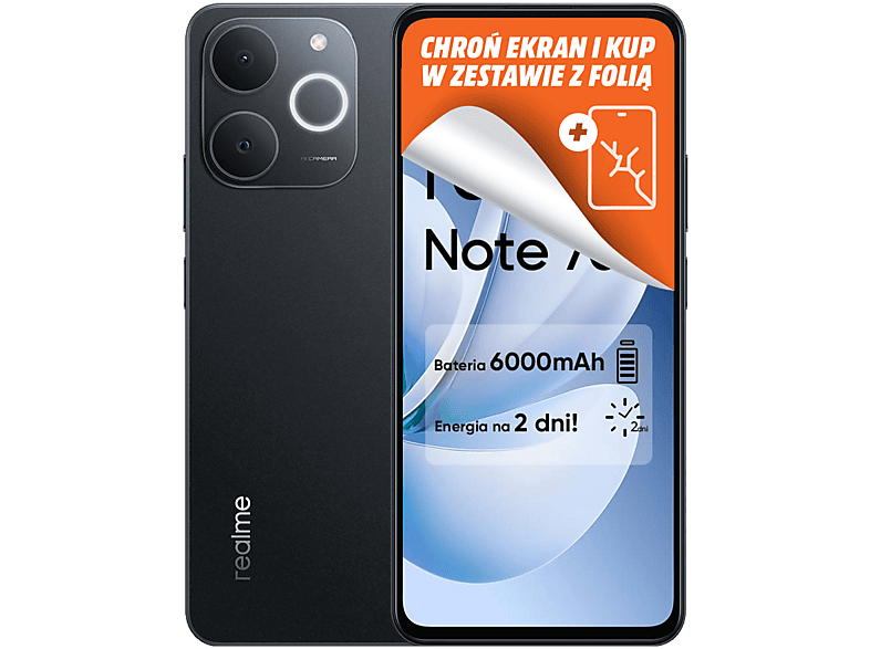 realme note 70t RAM4GB ROM 128GB ブラック realme Note 70T 4/128GB czarny