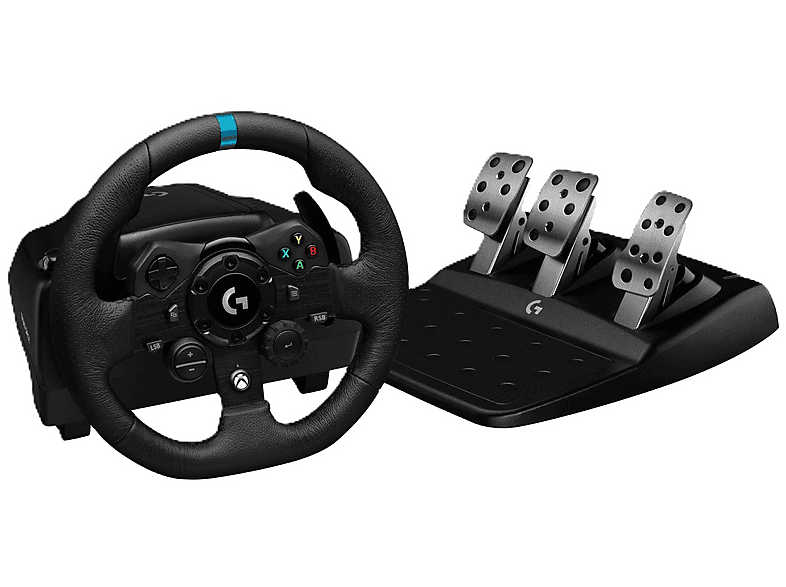 LOGITECH G G923 Trueforce Rennlenkrad + Pedale (Xbox Series X S/, Xbox One, PC), Schwarz