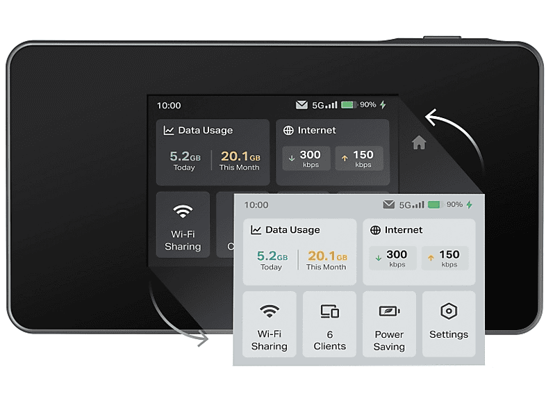 TP-LINK M8550 5G Mobiler Wi-Fi-Router; Mobiler 5G Router — Foto 3 von 5