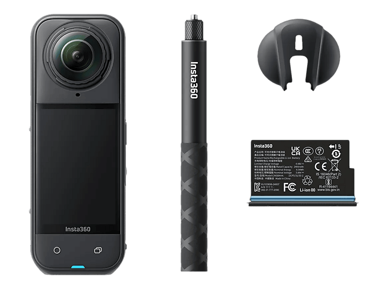INSTA360 X5 Starter Bundle Actioncam , WLAN, Touchscreen