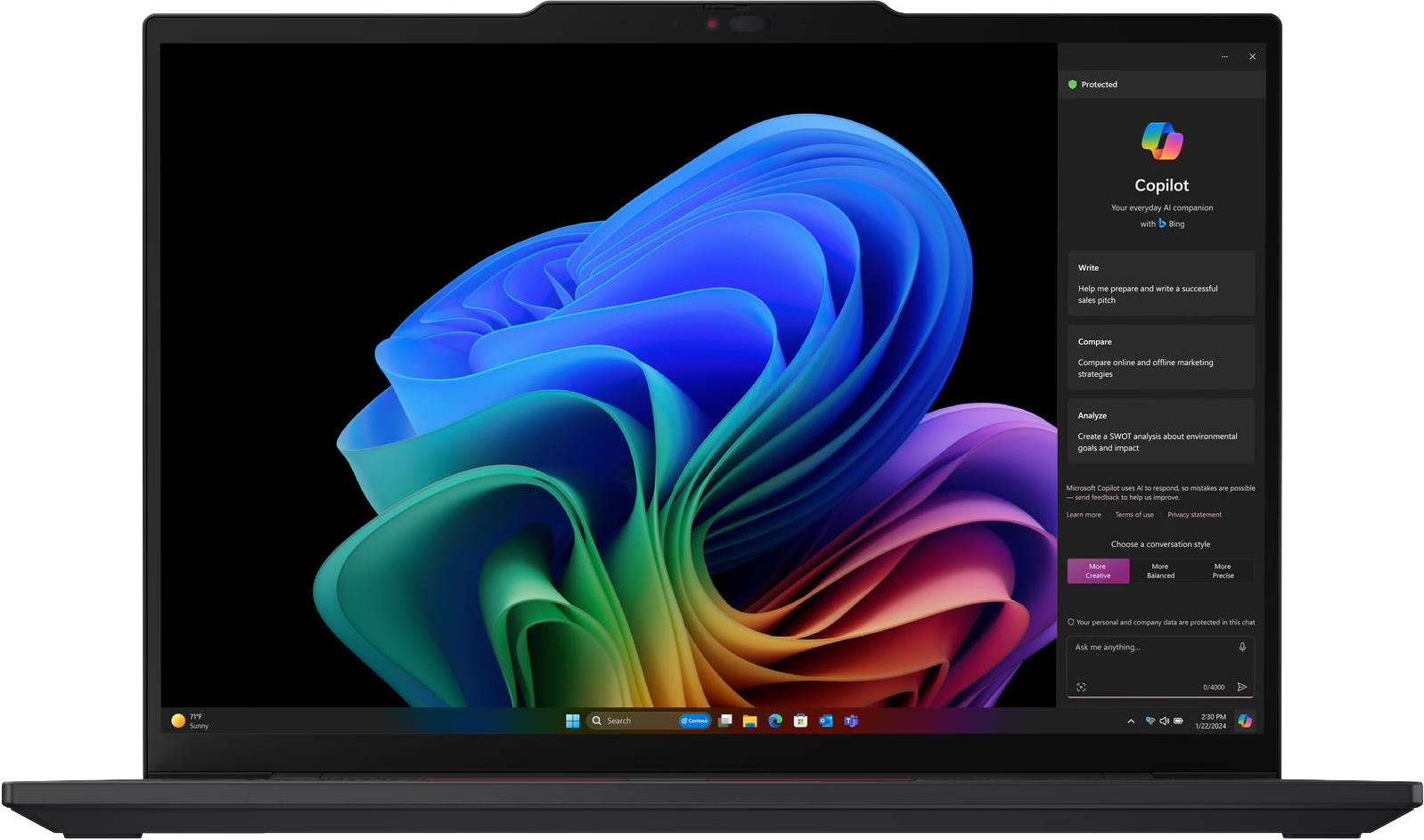 LENOVO ThinkPad T14s Gen 6 21N1000SHV Laptop (14" WUXGA/Snapdragon X Elite/32GB/1024 GB SSD/Win11P)