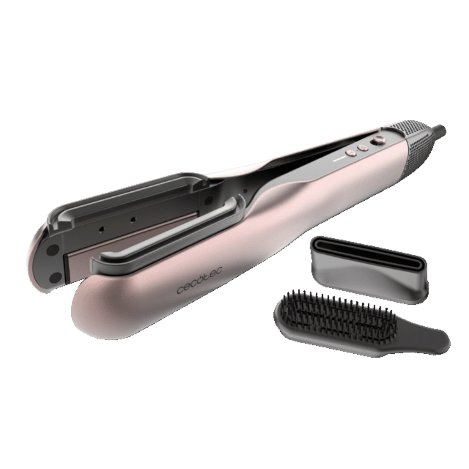 Plancha Secador Cecotec AirLisse 2in1 ForceDry, Cerámica, 1000 W