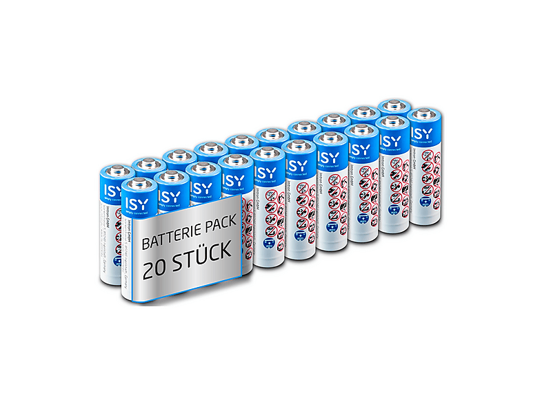 BATTERIE STILO AA ISY confezione da 20 PZ