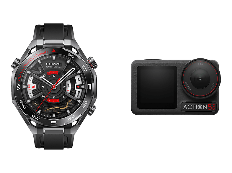 Huawei Watch Ultimate 2 Funkcje AI 48mm Czarny + DJI Osmo Action 5 Pro