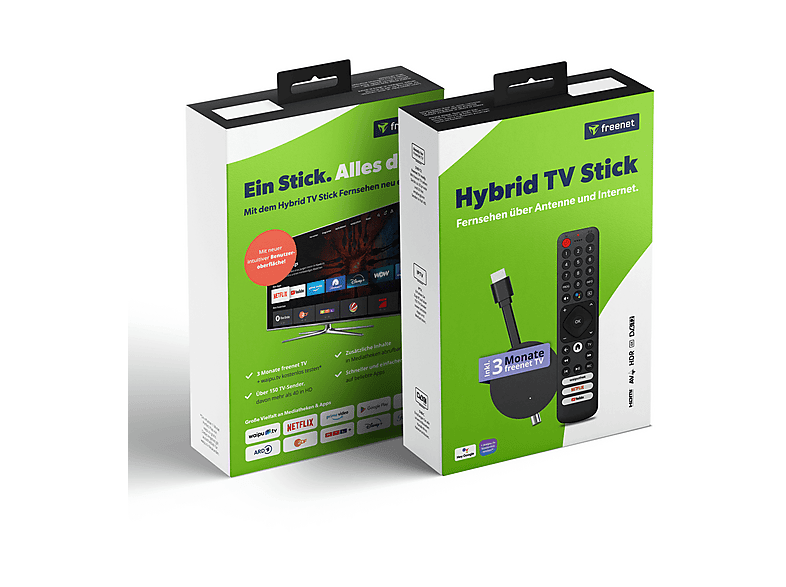 Thumbnail - FREENET TV Hybrid inkl. 3 Monate TV-Stick