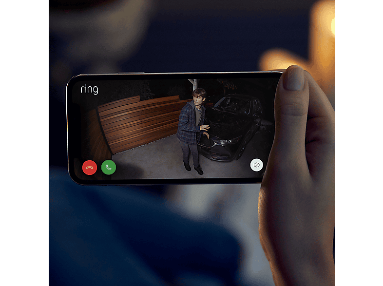ring Spotlight Cam Plus, Überwachungskamera (Anzahl Kameras: 1, für Außen, Nachtsichtfunktion, Akkubetrieb, HD, Weiß) — Foto 4 von 5