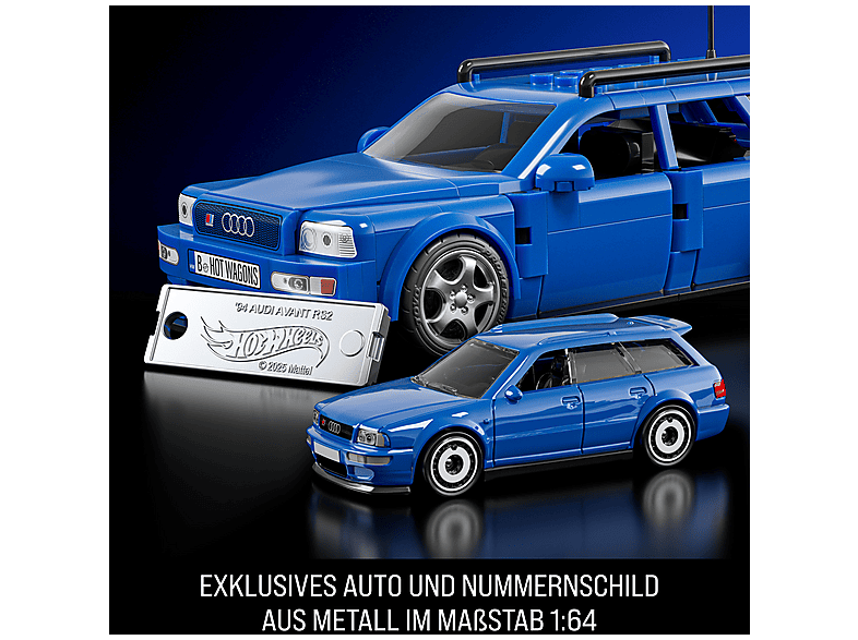MATTEL BRICK SHOP JGR28 Hot Wheels Speed Series Audi Avant RS2 Bausatz, Blau