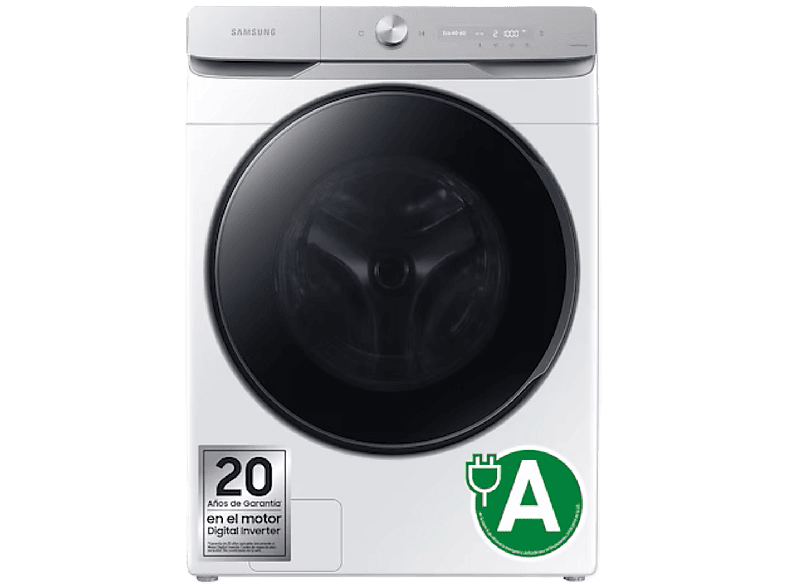 Samsung – Lavadora Samsung 20kg/1.000 rpm AI EcoBubble? Clase A Blanca – WF20DG8650BWU3.