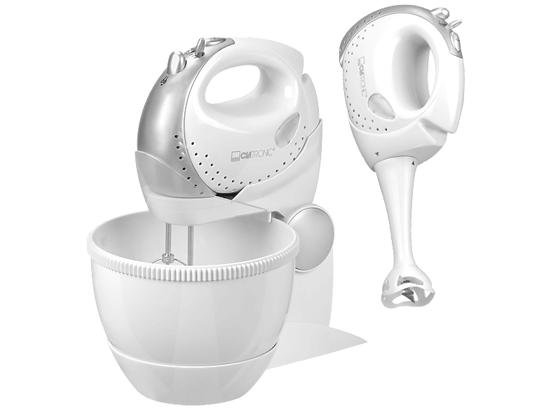 Clatronic HMS -Set 2739 250W Handmixer Set (Weiß, 250 Watt)